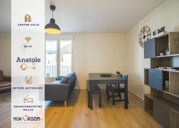 L\'Anatole - Wifi - Parking - Centre Ville